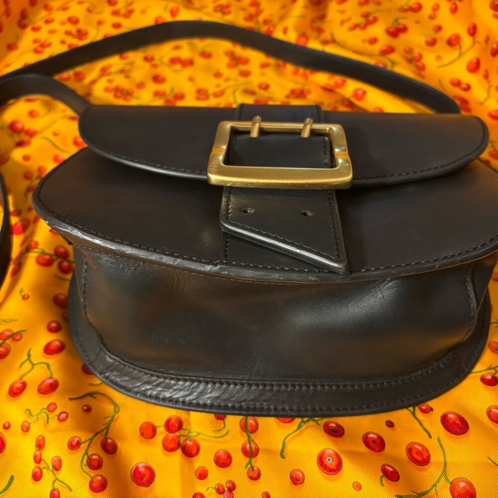 Vince Camuto Black Crossbody Bag with Gold Accent - Picture 3 of 7